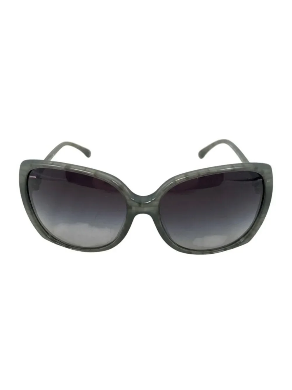 Chanel Sunglasses CC Logo Acetate Green Silver Eyewear